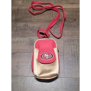 San Francisco 49ers Crossbody Cell Phone Purse Little Earth NFL Red‎ Gold Bag